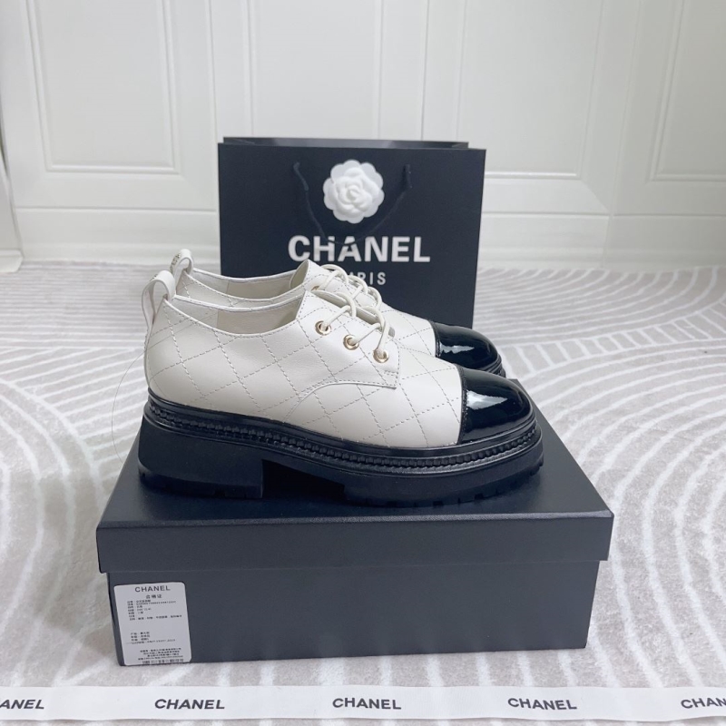 Ch*el leather shoes